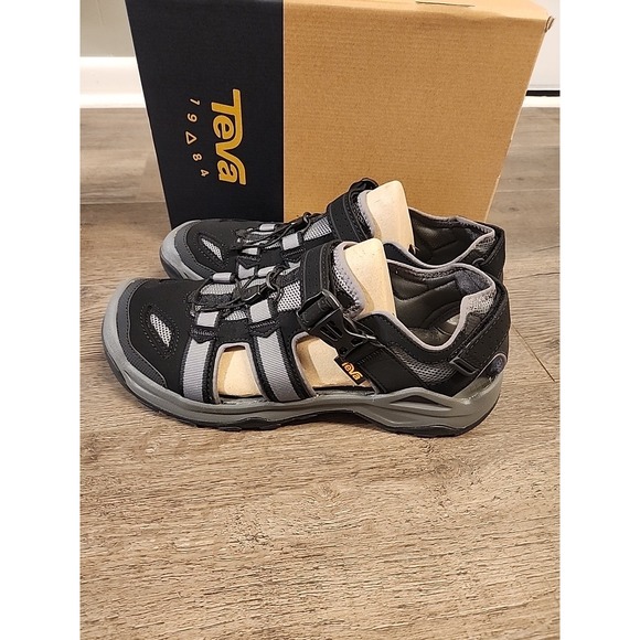 Teva Omnium 2 Black Gray Sport Sandals Water Shoes Mens Size 13 New Casual Hike - Picture 4 of 6